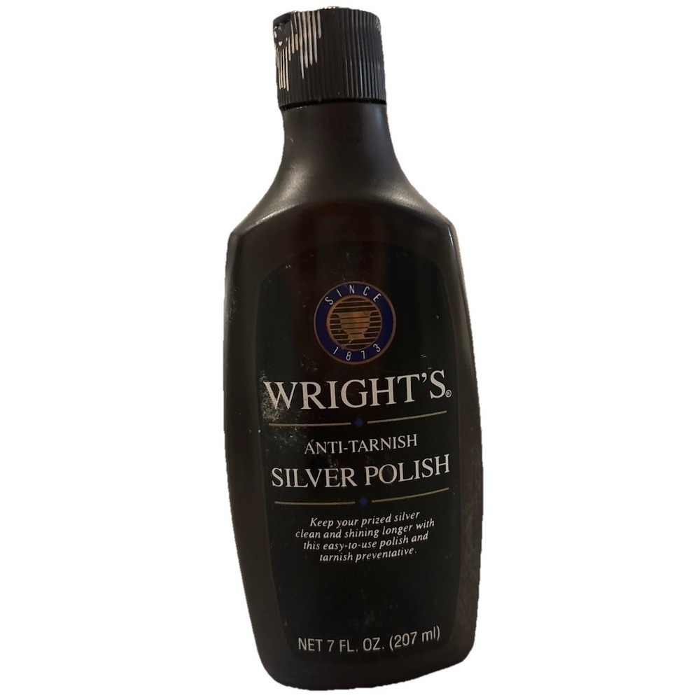Vintage Wright's‎ Anti Tarnish Silver Polish Cleaner 7oz Discontinued 80% FULL